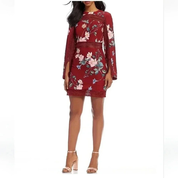 KEEPSAKE The Label Do It Right Mini Dress size M floral cutout - Picture 1 of 13